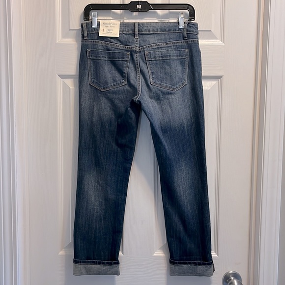 Simply Vera Denim Capris size 4P - Picture 2 of 7